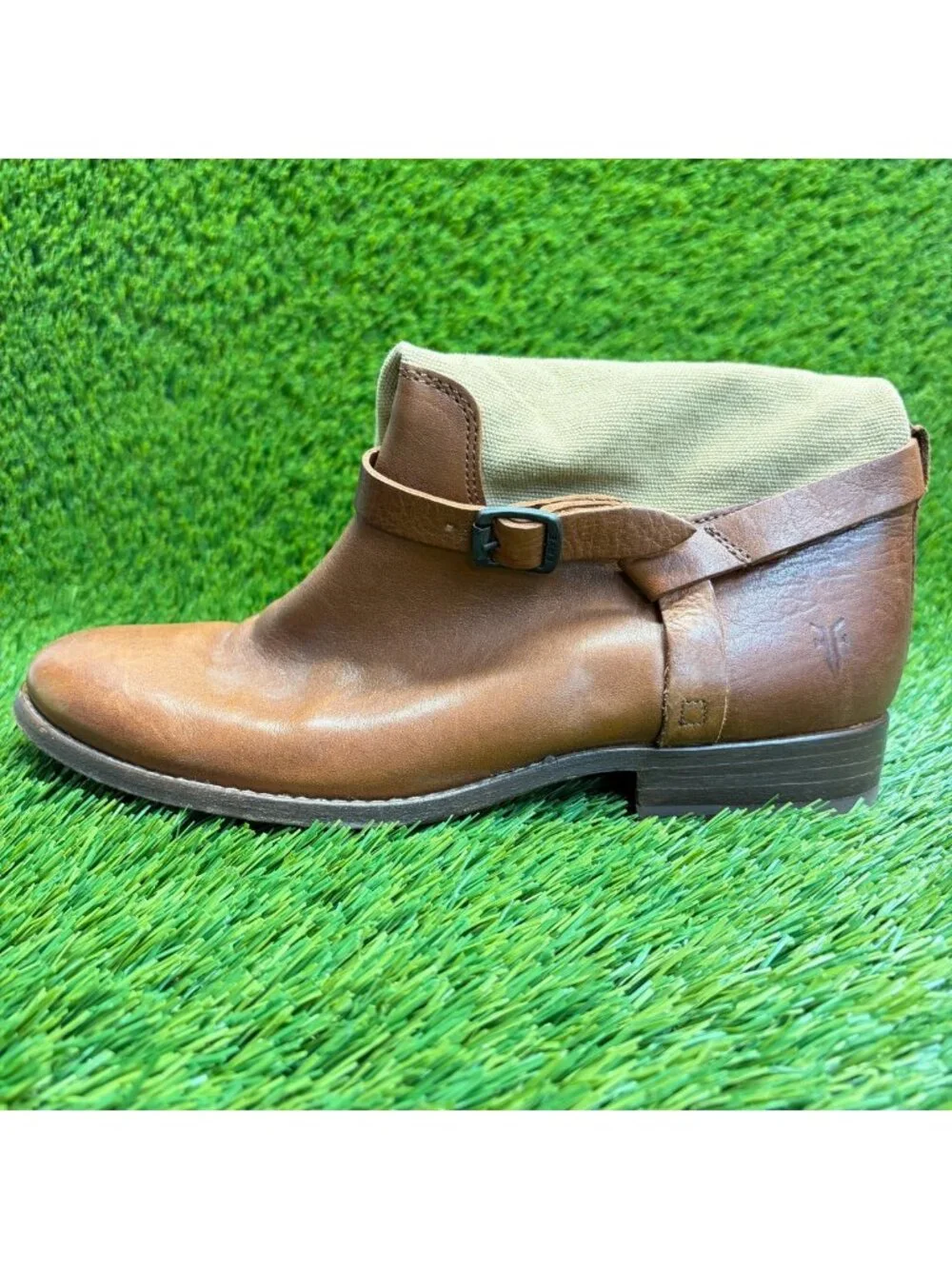 Frye Melissa Short Shaft Womens Size 8.5 Brown Outdoor Leather Biker Boots